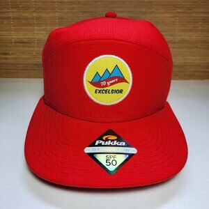 𝅺Pukka Hat Cap SPF 50 Sun Protection Adjustable Snapback Red New